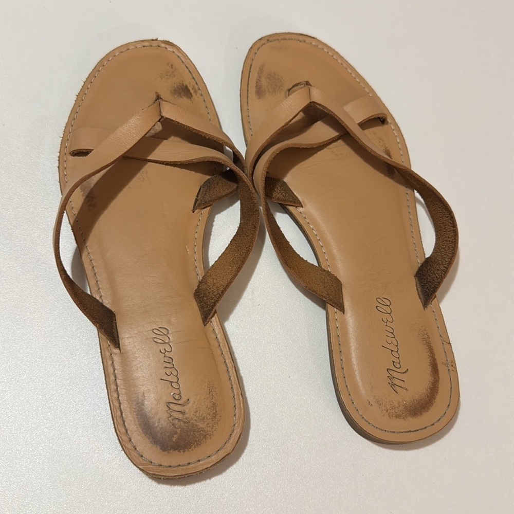 Madewell Boardwalk Brown Leather sandals - Picture 6 of 8